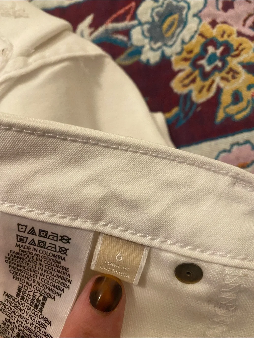 Michael Kors Cream Straight-Leg Jeans